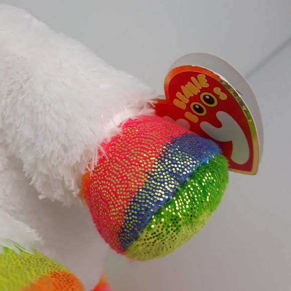 Ty Beanie Boos "Pixy" The Rainbow Unicorn 10" - Picture 3 of 4